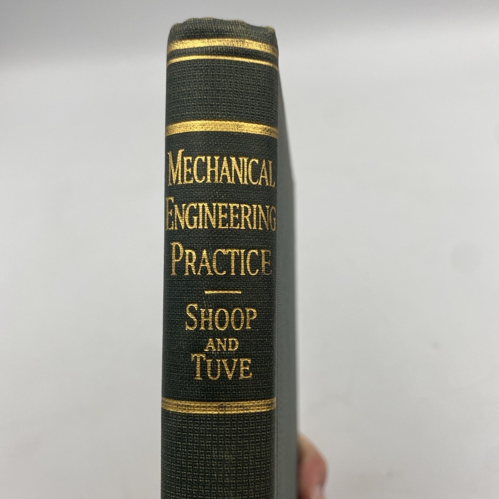 Vintage Mechanical Engineering Practice Laboratory Reference Shoop Tuve 1941 HC